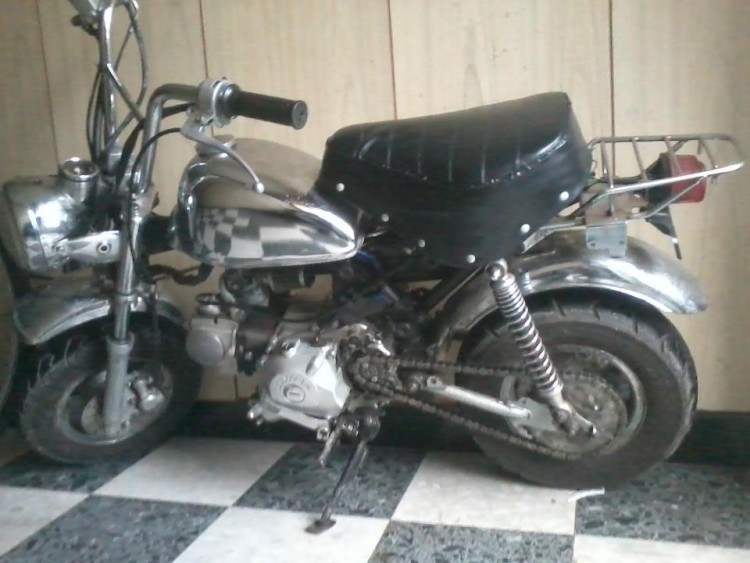 Zo heb ik hem naar huis geduwd :p